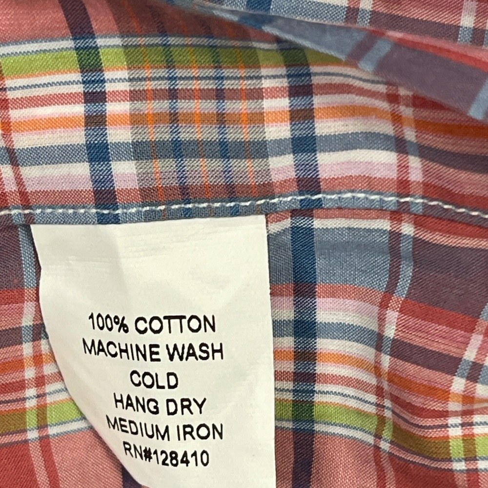 Sid Mashburn Multicolor Plaid Button Down Shirt - image 6